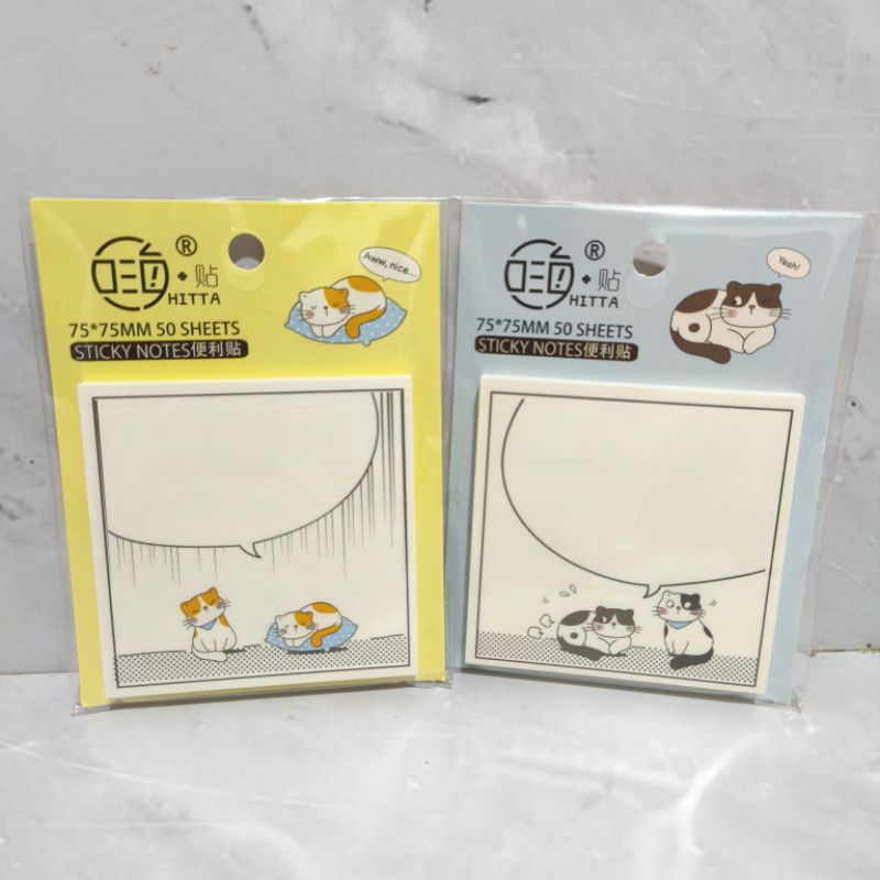 

Sticky Notes Kucing Lucu Bubble Catatan Tempelan Memo Notes Cat Cute Kucing Catatan MemoPad