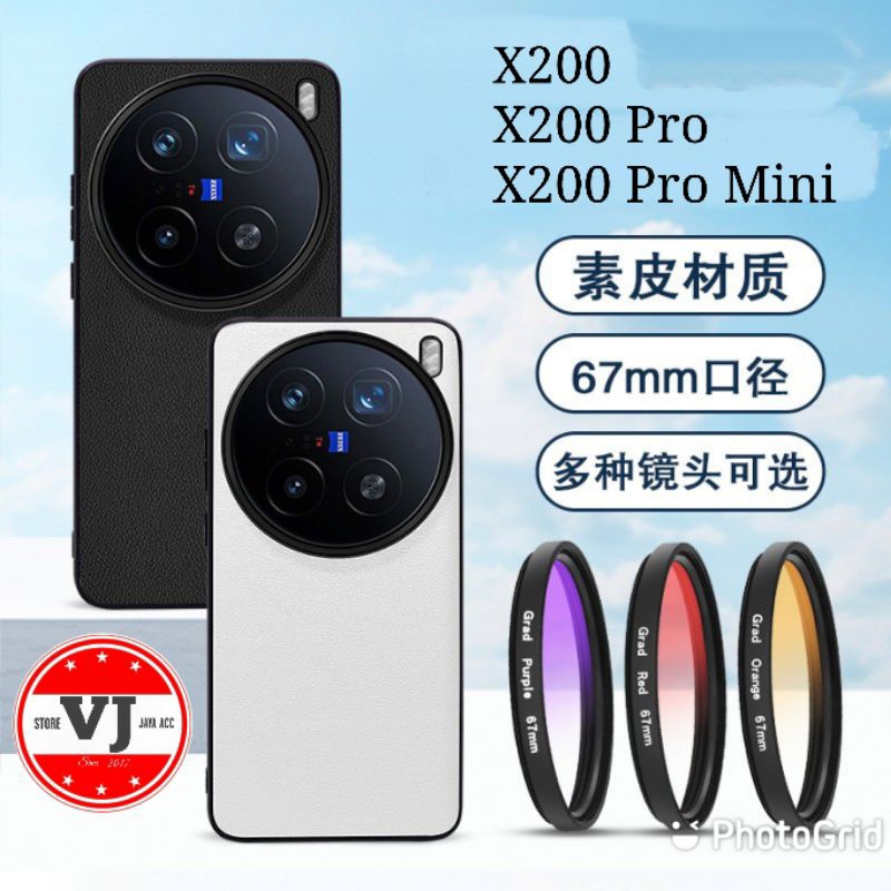 Case Vivo X200 / X200 Pro / X200 Pro Mini With Lensa Photography 67mm