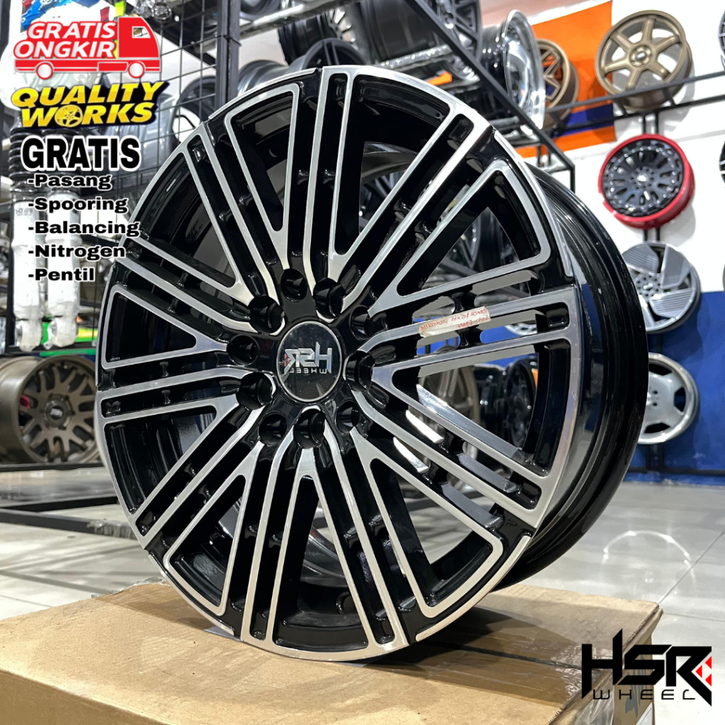 Velg Racing Mobil Ertiga R15 Pnp Ban Standar, Velg Hsr Wheel Tomok