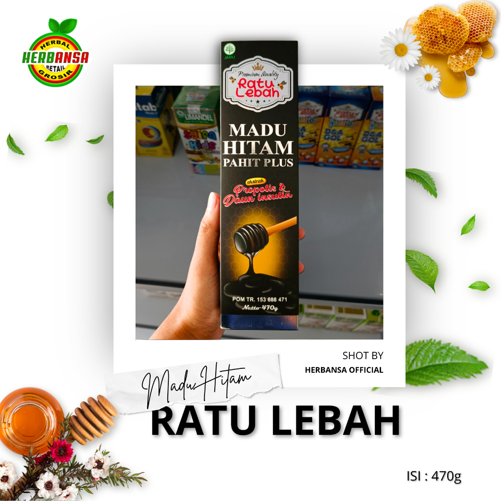 

Madu Hitam Pahit Plus Propolis Ratu Lebah Obat Diabet