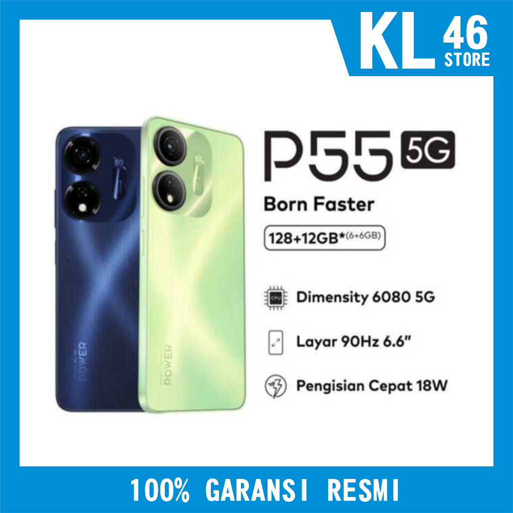 Itel P55 [P55 5G] 6/128GB Garansi Resmi