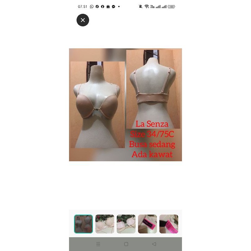 la senza bra 34/75c