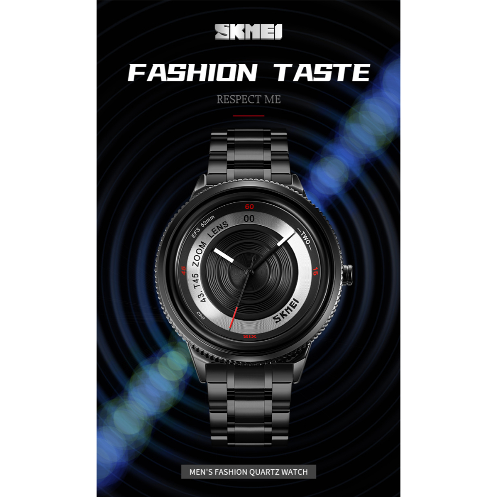 SKMEI 9267  Original Jam Tangan Pria Analog Stainless Steel Tahan Air