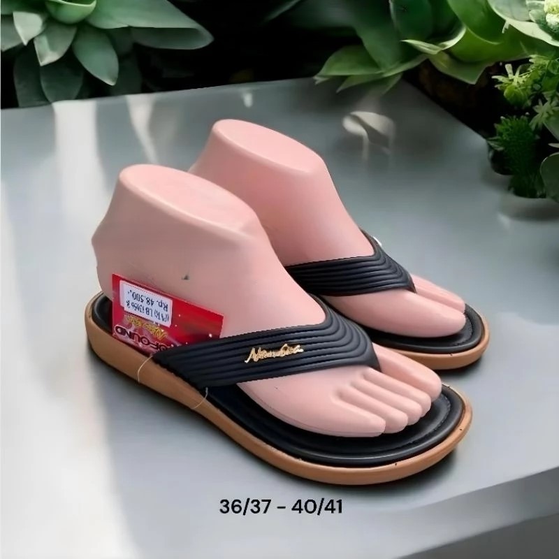 Sandal Jepit Wanita Karet Japit New Era LB 12056B Anti Air Murah