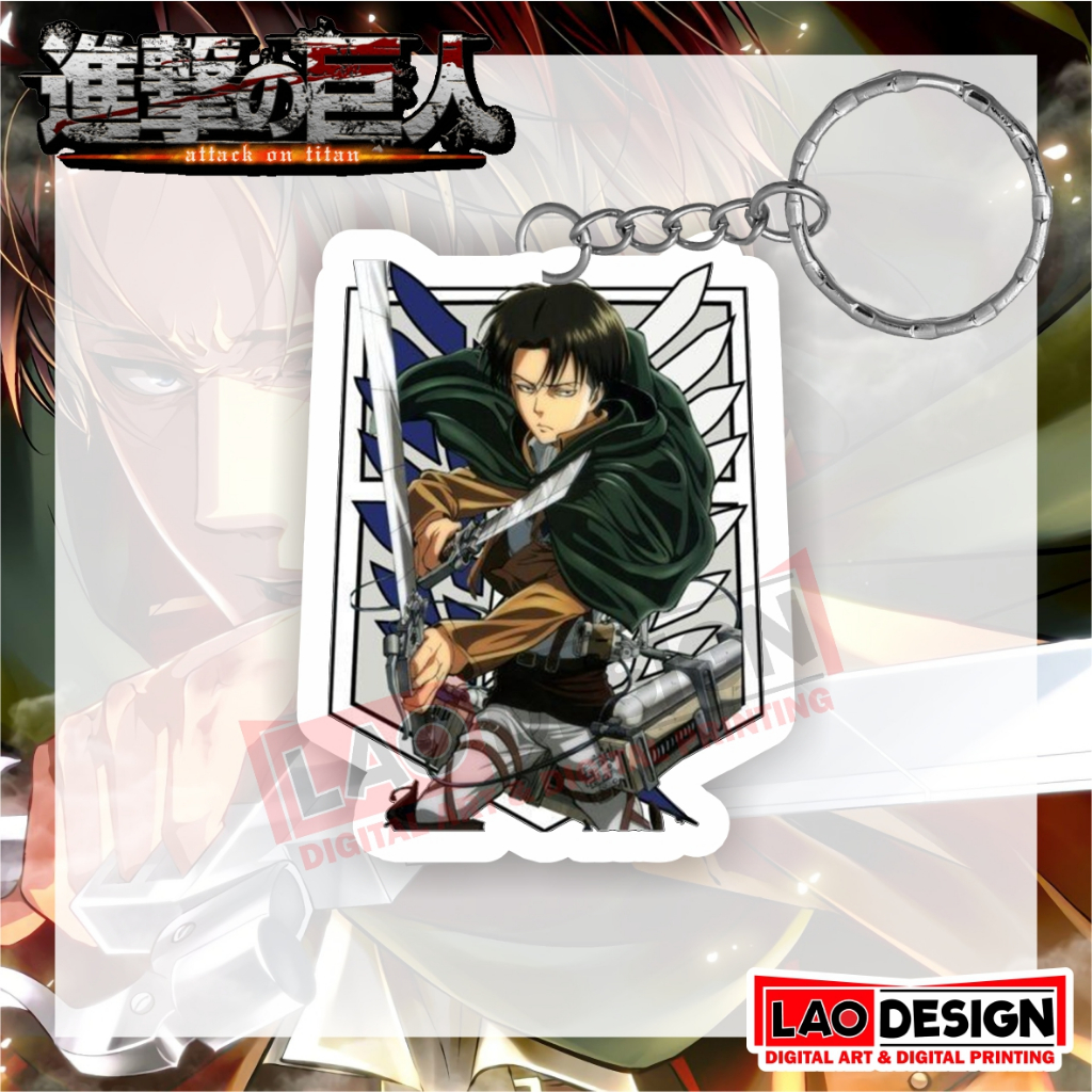 Gantungan Kunci LEVI ACKERMAN Shingeki no Kyojin - Key Chain Shingeki no Kyojin - Ganci Attack On Ti
