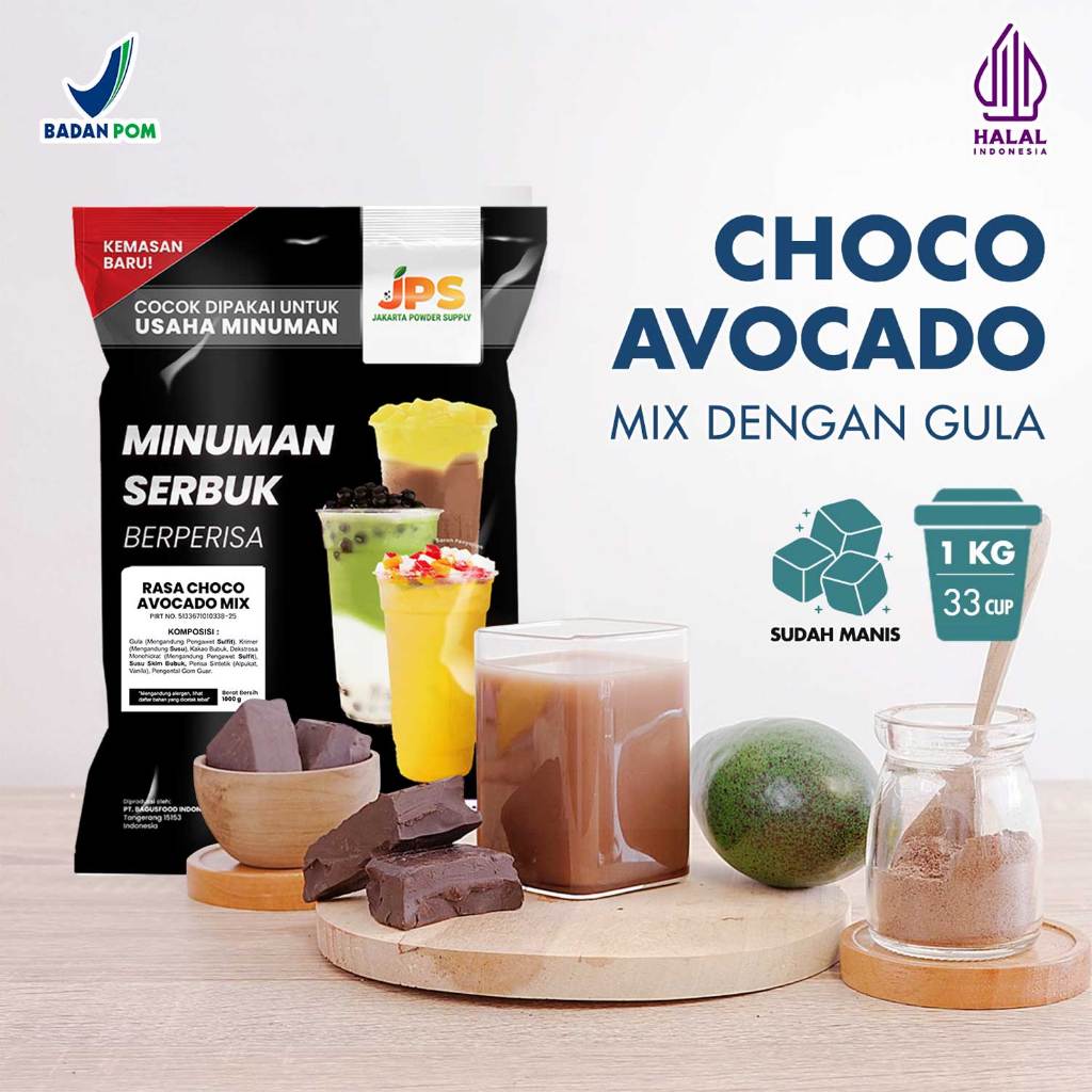 

Powder Drink JPS Bubuk Minuman Rasa Choco Avocado Mix 1Kg