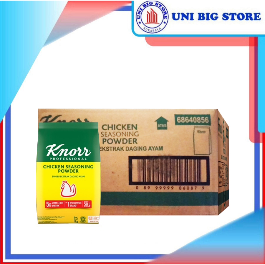 

Knorr Chicken Seasoning Powder 1 kg x 6 pcs Bubuk Kaldu Ayam