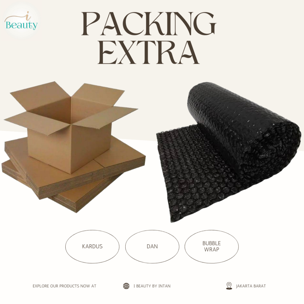

Packing Tambahan Extra Aman Bubble Wrap Dan Kardus