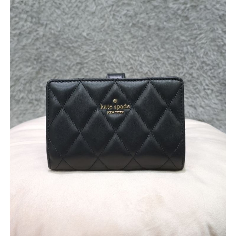 (100% ORI) KS CAREY SMOOTH QUILTED LEATHER BLACK