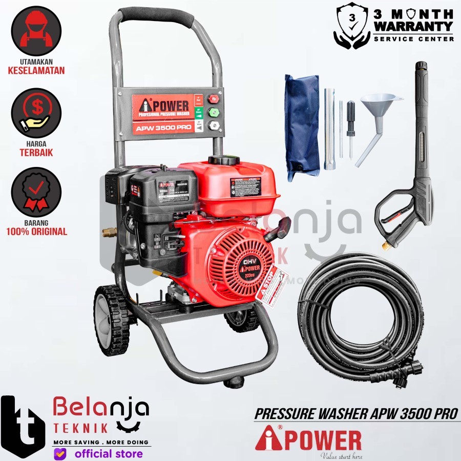 Mesin Cuci Mobil Motor AiPower APW3500 High Pressure Jet Cleaner APW 3500 Pro