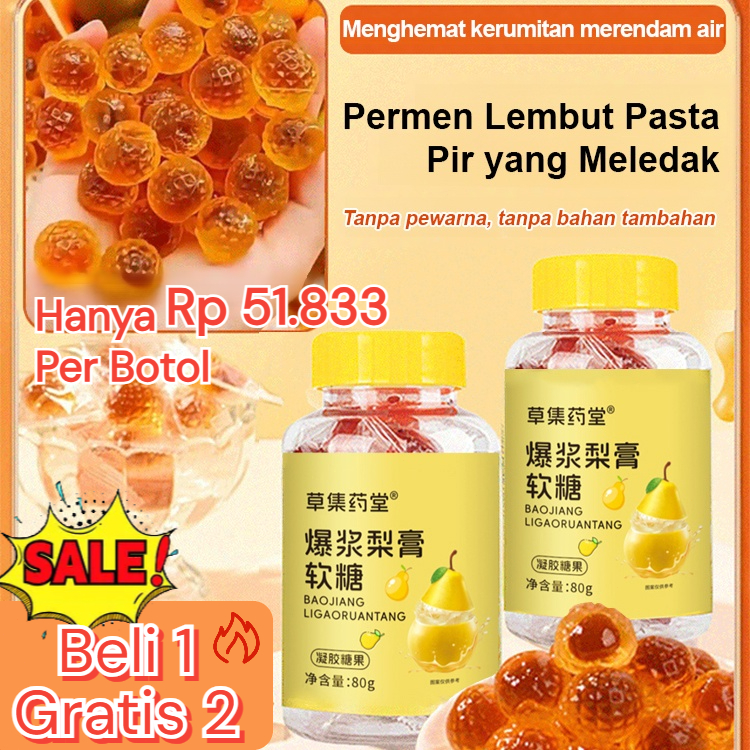 

Beli 1 gratis 2 | Permen Herbal Pereda Batuk Rasa Pir dan Loquat Obat Pelega Tenggorokan Madu Resep Kuno Tanpa Diseduh Aman untuk Anak-anak dan Dewasa Permen Karet yang Permen pasta pir permen pir Permen Bergetah Loquat