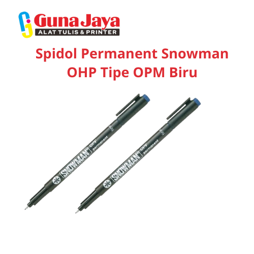 

Spidol Permanent Snowman OHP Tipe OPM Biru
