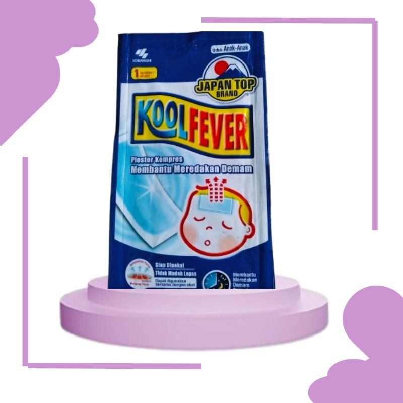 KOOLFEVER Bayi Anak/ Plester Demam anak dan Bayi/Kompres penurun Panas/Kompres Bayi
