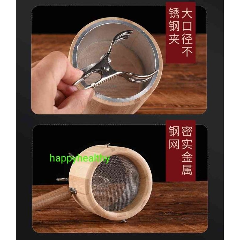 Alat Jepit moksa, Moxa Holder kayu ada saringan, pegangan moxa moksa