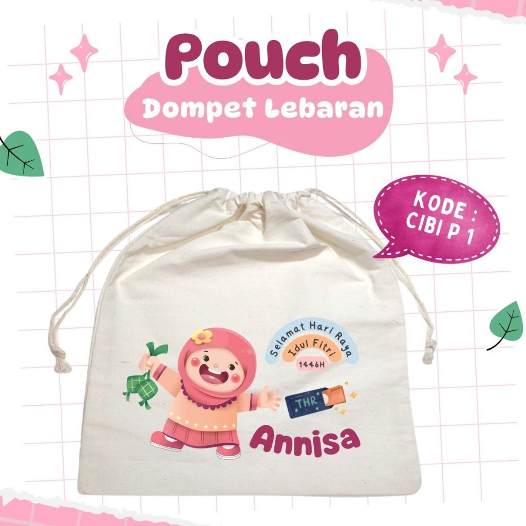 

Isi 10 pcs pouch dompet lebaran - amplop lebaran custom - angpao lebaran custom - pouch lebaran custom