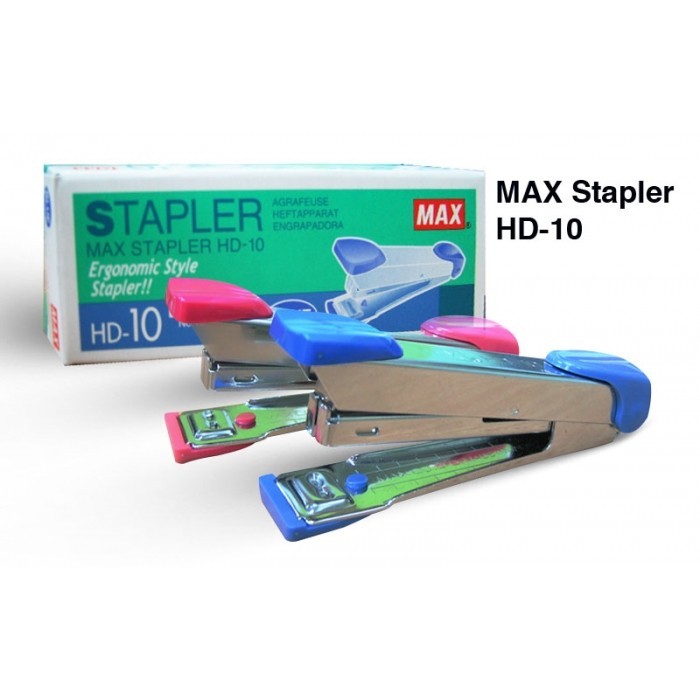

Staples Stapler Stepler Jepretan Cekrekan Hekmesin MAX HD-10 Size Kecil Ori