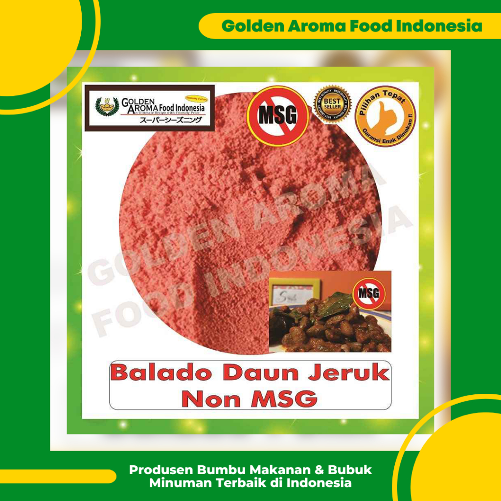 

Bumbu Tabur Rasa Balado Daun Jeruk Non MSG 1 Kg Jual Bubuk Tabur Murah Keffir Lime No MSG GAFI