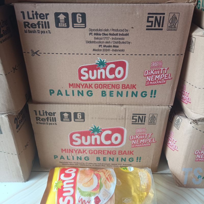 

Sunco Minyak Goreng 1 Liter. 1 Dus Isi 12 Pcs ( 12 x 1 Liter )