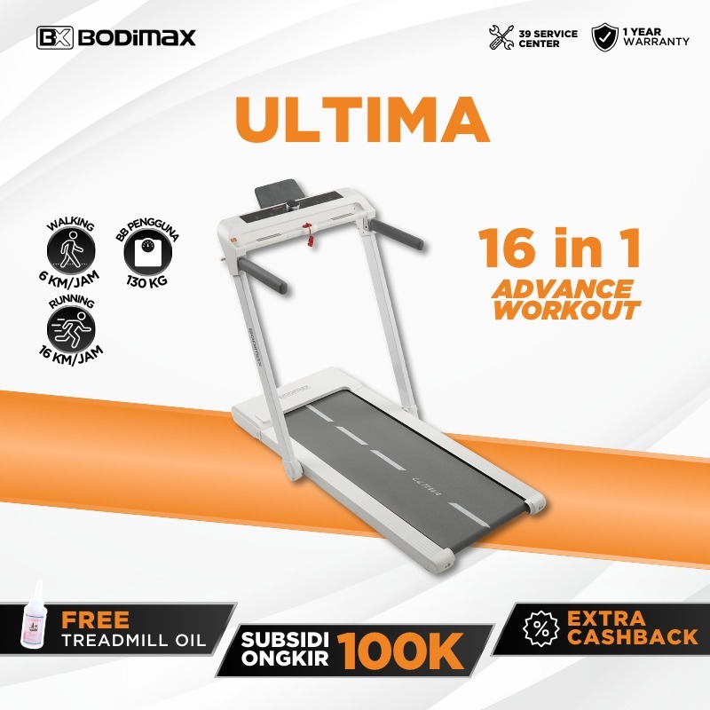 BODIMAX RUNNING PAD ULTIMA – FOLDING TREADMILL / GYM / ALAT OLAHRAGA / FITNESS