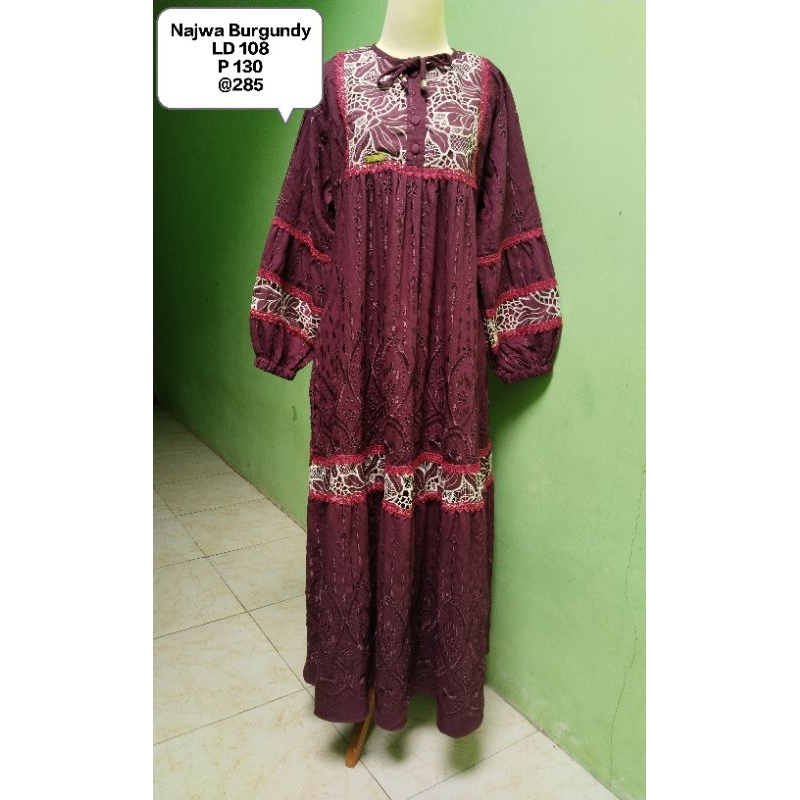 Midi Dress Najwa burgundy