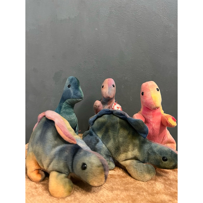 Beanie Babies Dinosaurus Ty plush doll // boneka dino Ty // softtoys Ty