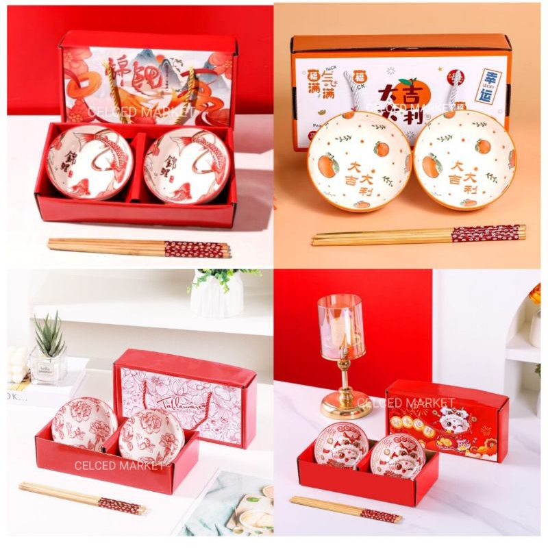 

HAMPERS IMLEK 2025 ISI 2 MANGKOK KERAMIK ULAR SNAKE + SUMPIT | KADO VALENTINE | KADO PINDAH RUMAH | KADO NIKAH | KADO ULANG TAHUN