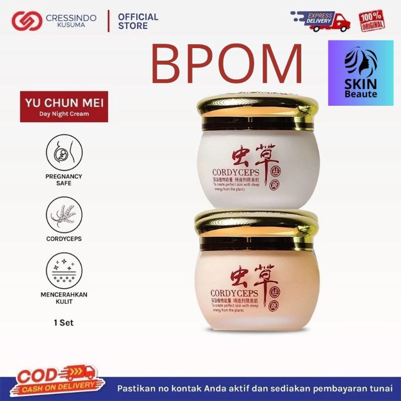 BPOM ORIGINAL LOKAL - YU CHUN MEI Cordyceps Lightening Day Cream | YU CHUN MEI Cordyceps Lightening 