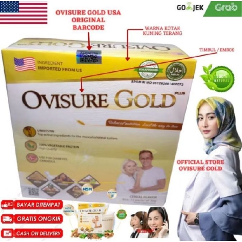 

PAKET 2 BOX OVISURE GOLD MILK SUSU OBAT TULANG DAN SENDI YG SEHAT 100% ORI