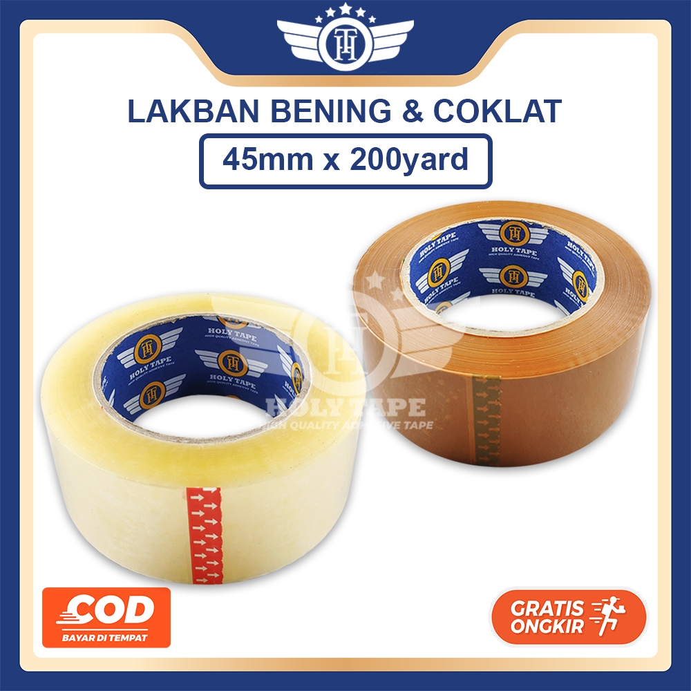 

LAKBAN 200 YARD BENING / COKLAT HOLYTAPE KUALITAS PREMIUM
