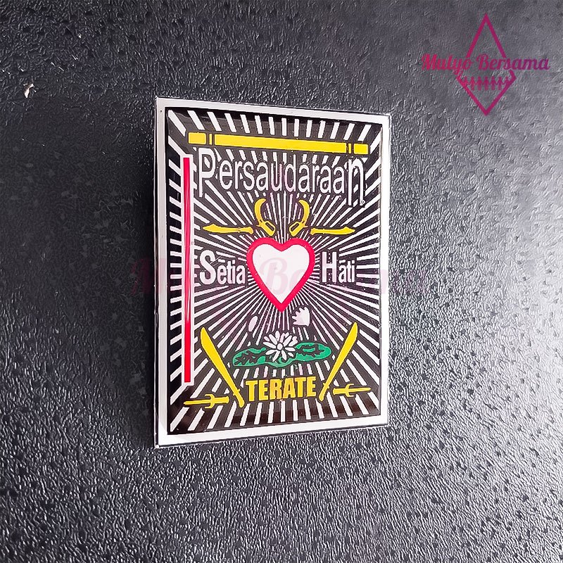 Pin Bros Logo PSHT Pin Persaudaraan Setia Hati Terate PSHT Model Kotak - Mulyo Bersama