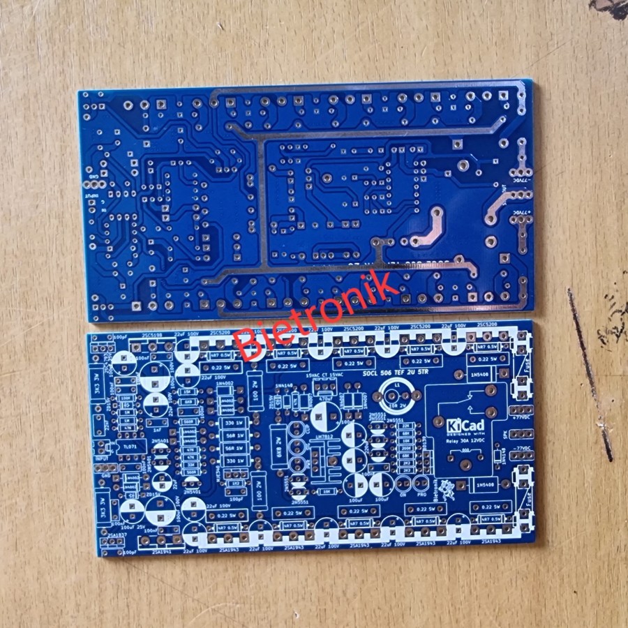 PCB SOCL 506 TEF Amp 2U 5 TR final 15cm Dauble Layer