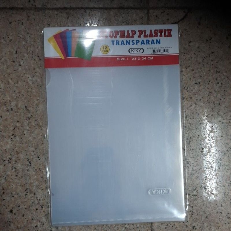 

map l f4 kiky (1 lusin ) / map bening transparant folio