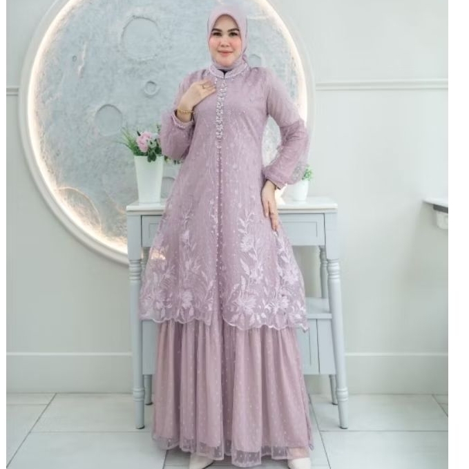 Kebaya Gamis Khadijah / Kebaya gamis pesta / Kebaya Kondangan