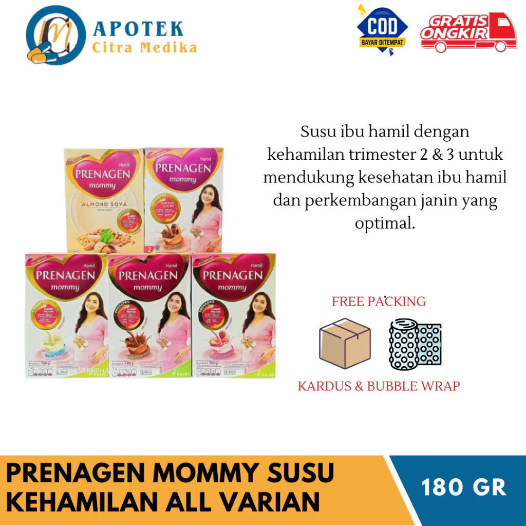 Prenagen 𝐌𝐎𝐌𝐌𝐘 𝟏𝟖𝟎𝐆𝐑 - Susu Kehamilan Trimester 2 & 3