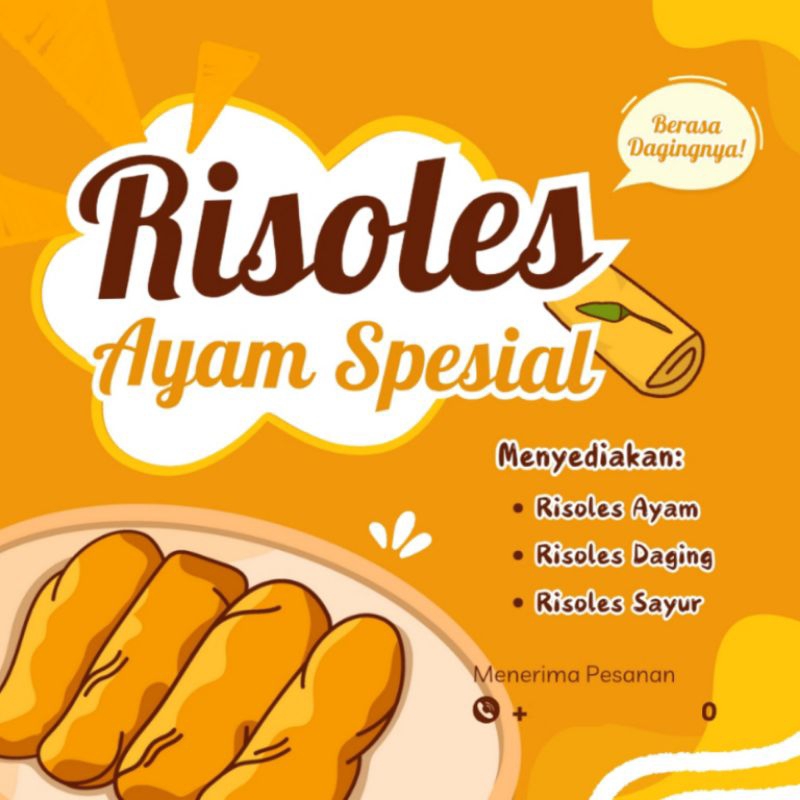 

(MINIMAL ORDER 100 PCS) STICKER CUSTOM/STICKER MAKANAN/STICKER SNACK/STICKER CEMILAN/STICKER KUE RISOLES