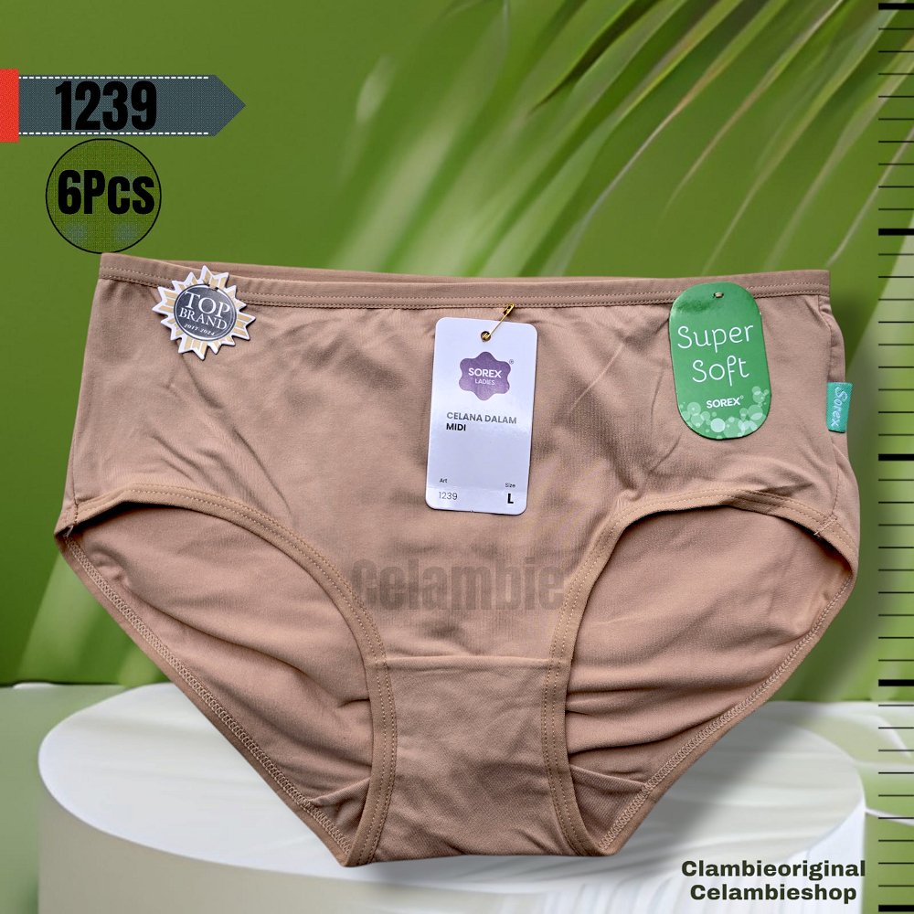 Celana Dalam Wanita Dewasa | Cd Sorex 1239 | CD Wanita 6 Pcs Premium Bahan Super Soft Elastis