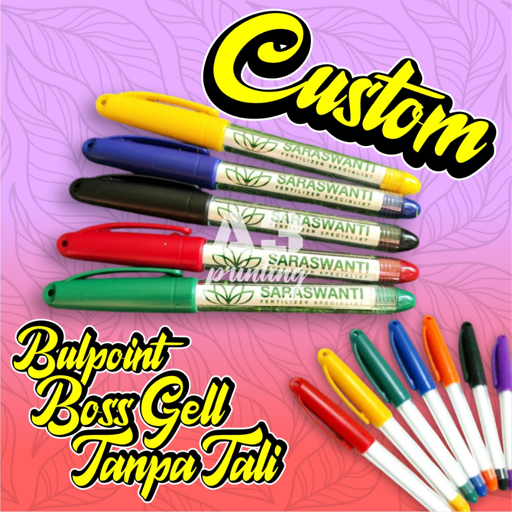 

Pulpen Pen Pena Bulpen Bulpoin Boss Gell active aktif tanpa tali