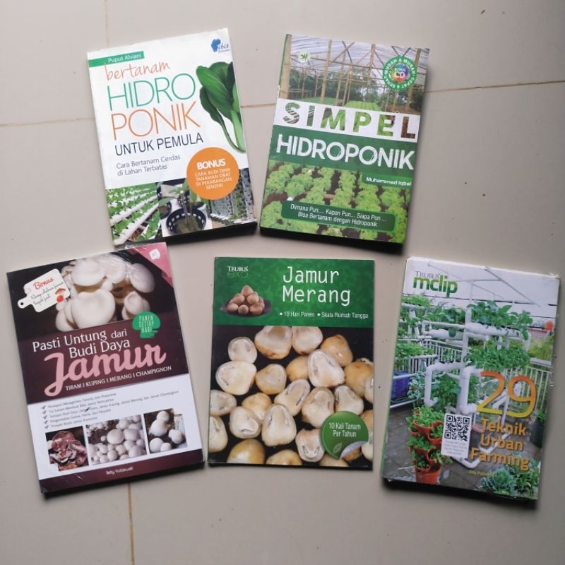 Varian Buku Pertanian; Bertanam HIDROPONIK, SIMPEL HIDROPONIK, BUDI DAYA CABAI Hidroponik, BUDI DAYA