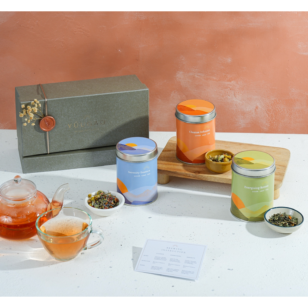 

YUUGAO Tisane Line (Herbal) Tea Hampers | Tea Gift Set | Premium Tea Blends
