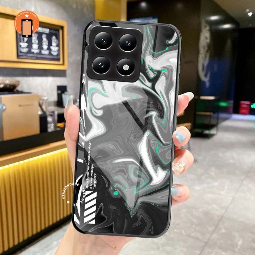 STC_Softcase kaca untuk Xiaomi Redmi 14T Terbaru Casing hp redmi xiomi pelindung belakang kesing han