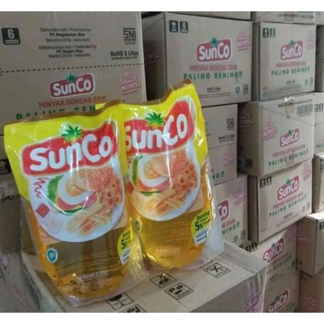 

Minyak goreng Sunco 2 liter 1 karton isi 6pcs