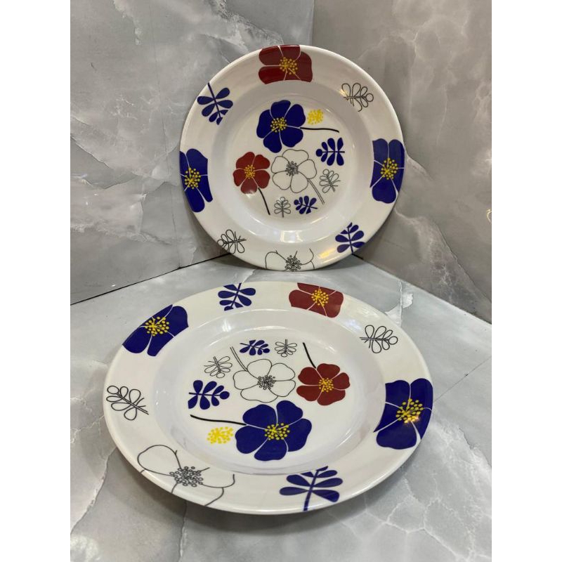 PIRING MELAMIN MANGKOK MELAMIN PERLUSIN 12 PCS