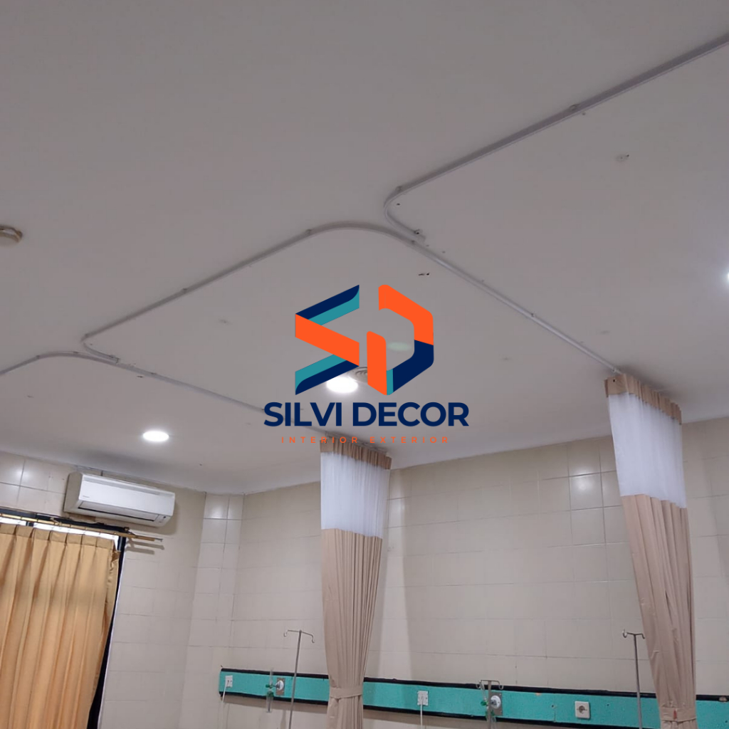 Rel lengkung gorden rumah sakit