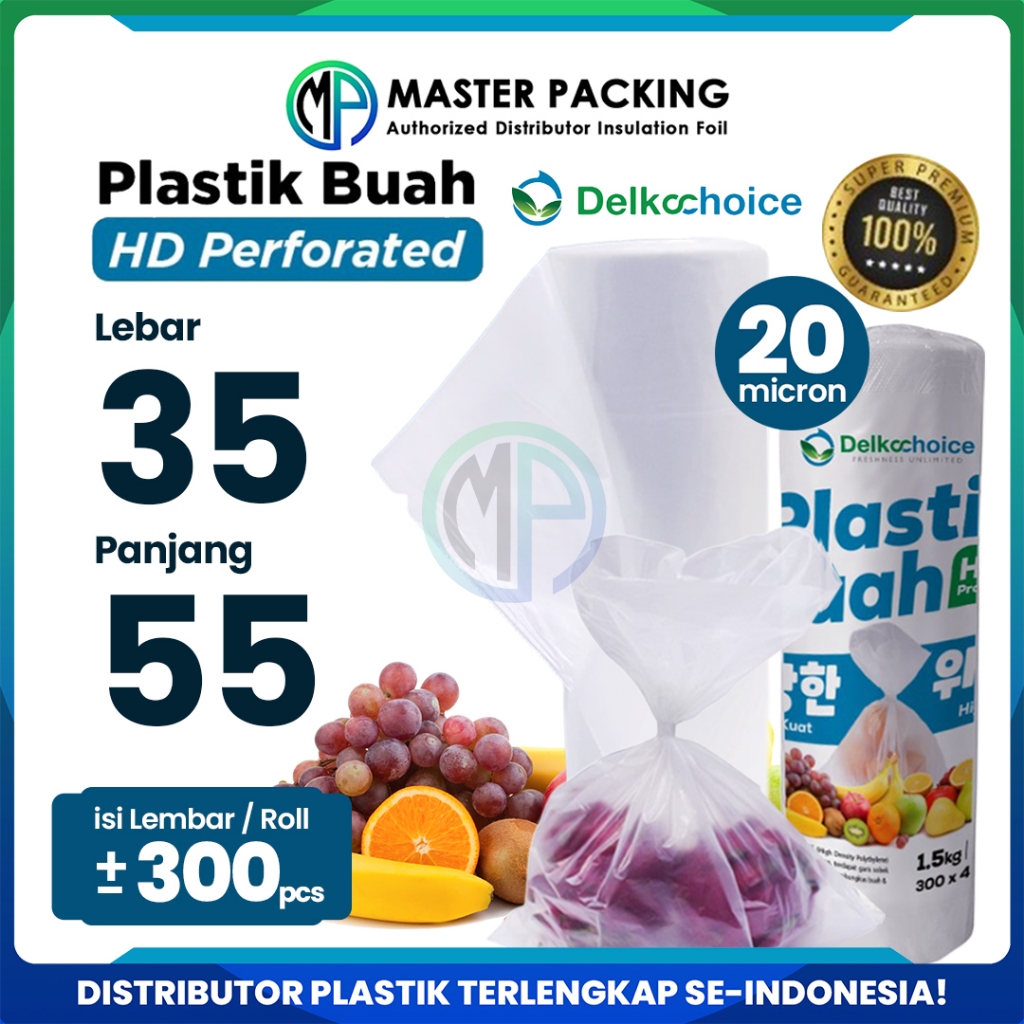 Plastik Buah Dan Sayur Fotocopy Roll HD Delkochoice Varian Roll - 35x55cm