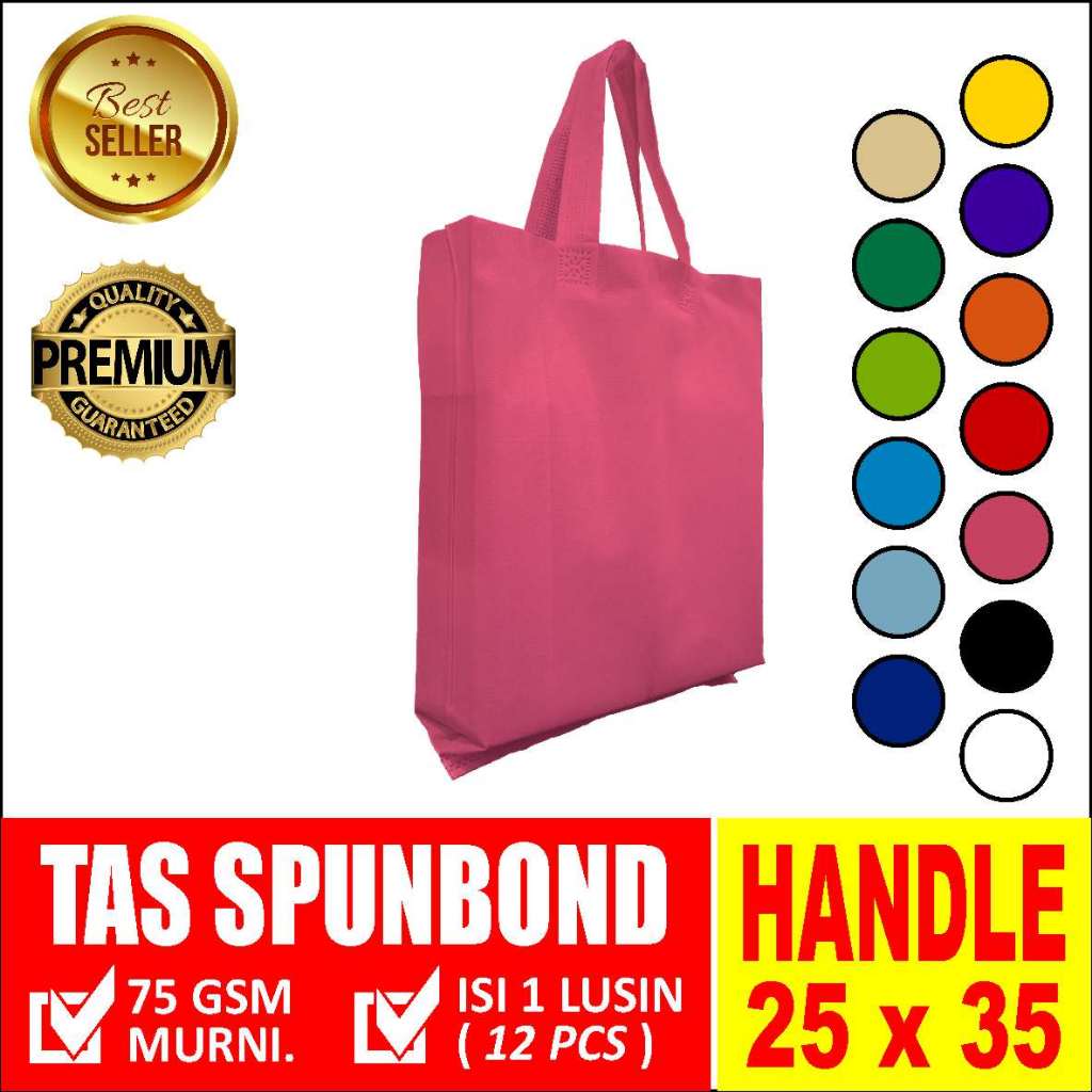 

TAS SOUVENIR - SPUNBOUND HANDLE 25CMX35CM PINK