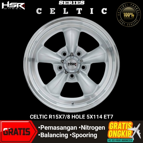 Velg Celong Ring 15 HSR Celtic Lebar 7-8 PCD 5X114 R15