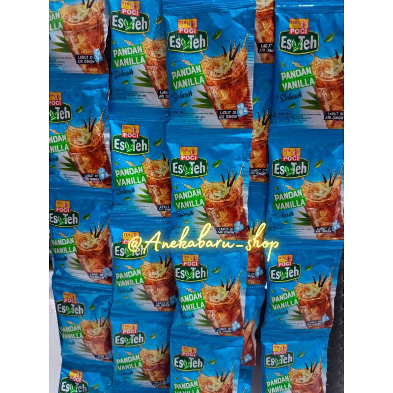 

( 1 Renceng / 10 Sachet ) TEH POCI ES TEH PANDAN VANILLA + SELASIH