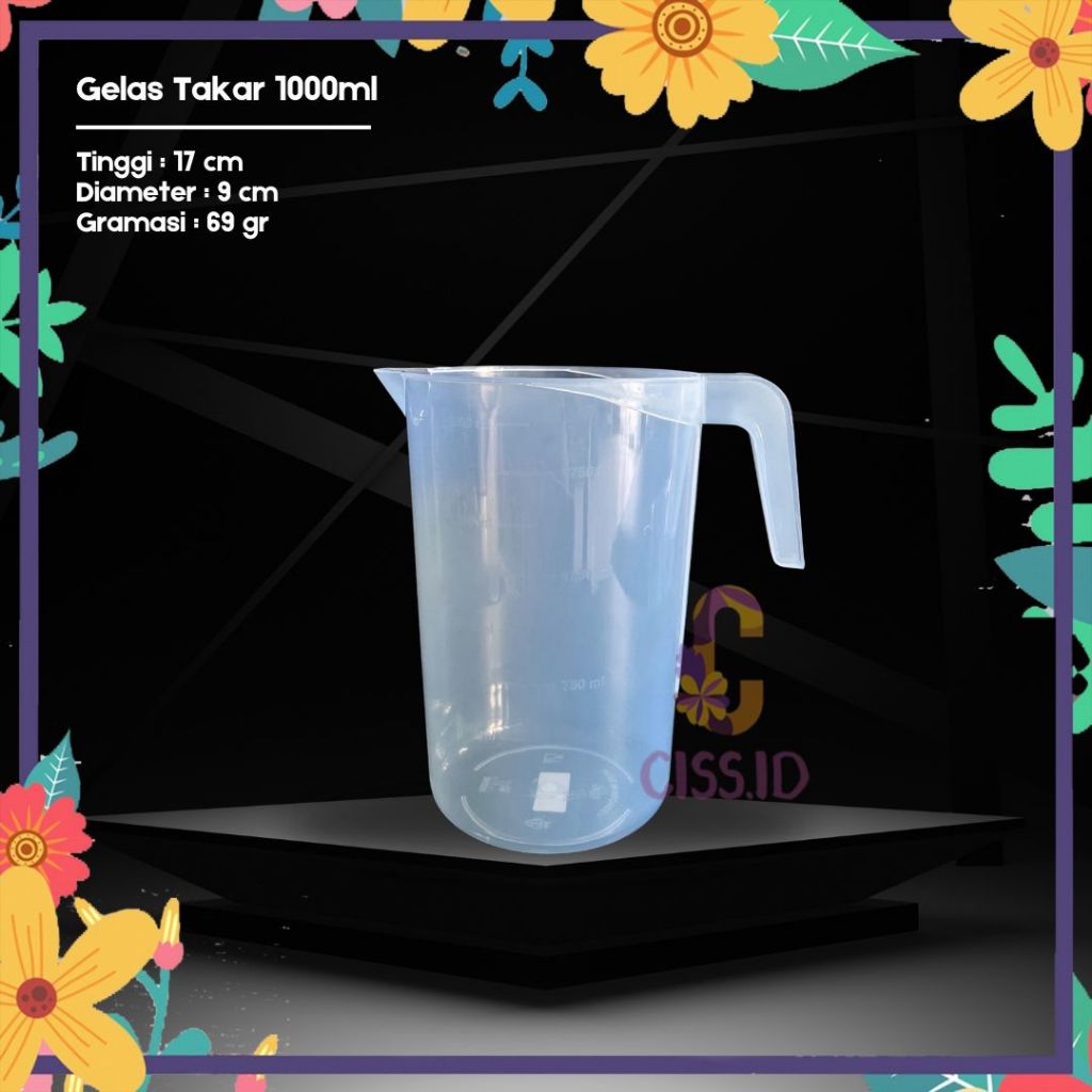 GELAS TAKAR 1L GELAS UKUR 1000ML 1000 ML