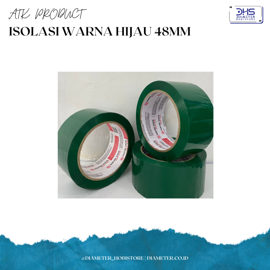 

ISOLASI WARNA HIJAU 48MM