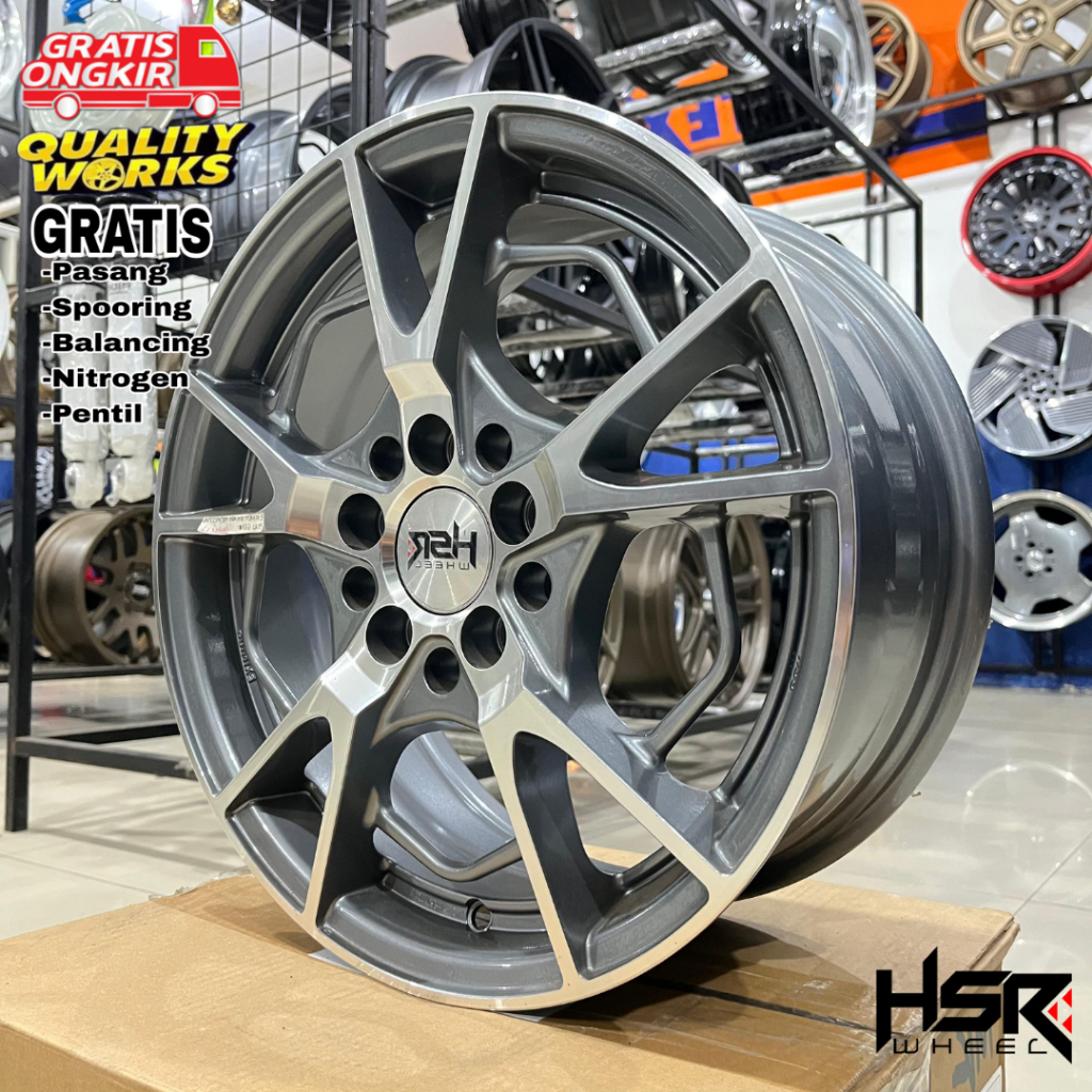 Velg Racing Mobil Ertiga R15 Pnp Ban Standar, Velg Hsr Wheel Eximius